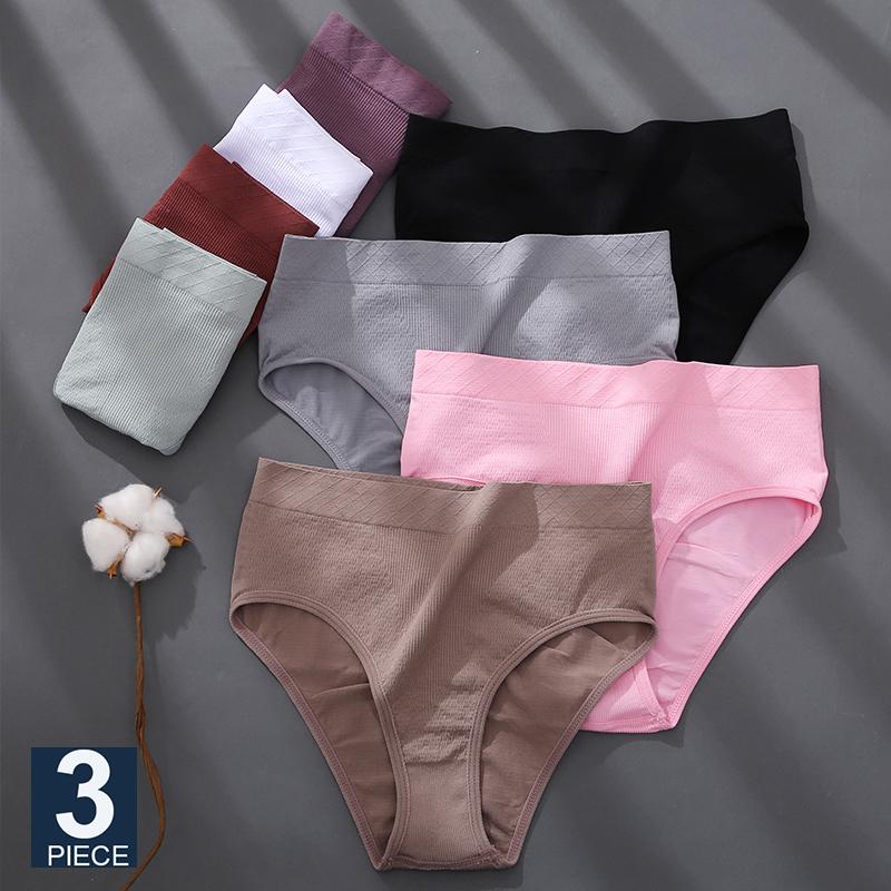 Women's Panties FINETOO 3PCS/Set Women Bodyshaper M-2XL Thongs Underwear Lingerie 8 Solid Colors Sexy Female High Waist Seamless Brief, Set 21
Women's Panties FINETOO 3PCS/Set Women Bodyshaper M-2XL Thongs Underwear Lingerie 8 Solid Colors Sexy Female High Waist Seamless Brief, Set 21