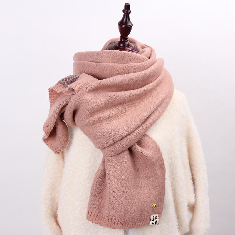 Scarves Women Solid Lady Winter Thicken Warm Soft Pashmina Shawls Wraps Pink Black Female Knitted Long Scarf, Blue;gray
Scarves Women Solid Lady Winter Thicken Warm Soft Pashmina Shawls Wraps Pink Black Female Knitted Long Scarf, Blue;gray