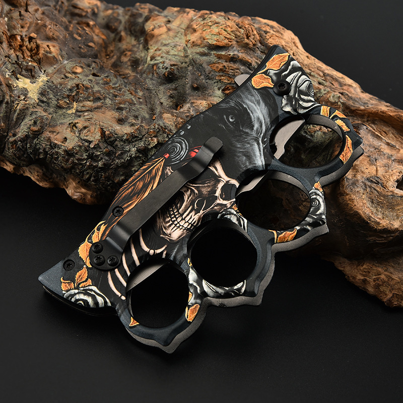 Folding Mutifunction Folding Knife Brass Knuckles Shape Outdoor Camping Selfdefense Tool Knife Stainless Steel Knife for
Folding Mutifunction Folding Knife Brass Knuckles Shape Outdoor Camping Selfdefense Tool Knife Stainless Steel Knife for
