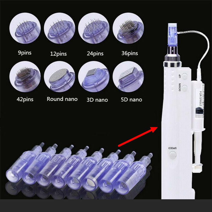 Replacement Micro Needle Cartridge Tips for Mesotherapy Meso Gun Derma Pen Microneedle Anti Aging Facial Skin Care Wrinkle Removal Beauty
Replacement Micro Needle Cartridge Tips for Mesotherapy Meso Gun Derma Pen Microneedle Anti Aging Facial Skin Care Wrinkle Removal Beauty
