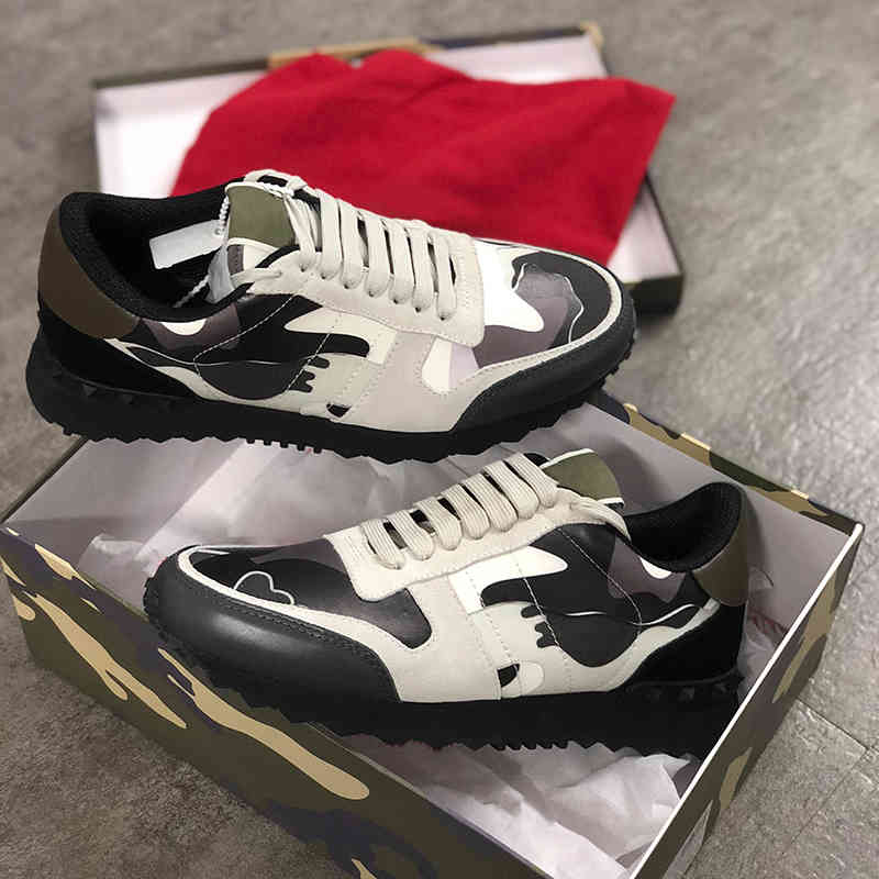 Best Stud Rockrunner Camouflage Trainers Mesh Real Leather Combo Rock Runner Sneakers Men Women Rubber Sole Flats Shoes with Box size 35-45, Color 1 
Best Stud Rockrunner Camouflage Trainers Mesh Real Leather Combo Rock Runner Sneakers Men Women Rubber Sole Flats Shoes with Box size 35-45, Color 1
