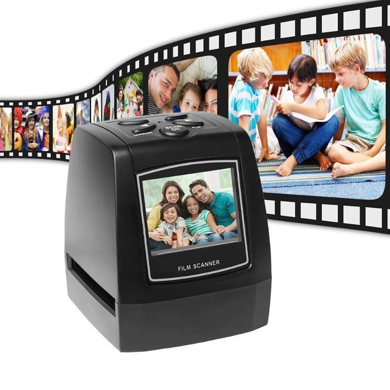 Scanners High Resolution Mini Film Scanner Kit 35mm Negative 2.4&quot; Lcd Digital Slide Viewer Po Converter Fi B8f2