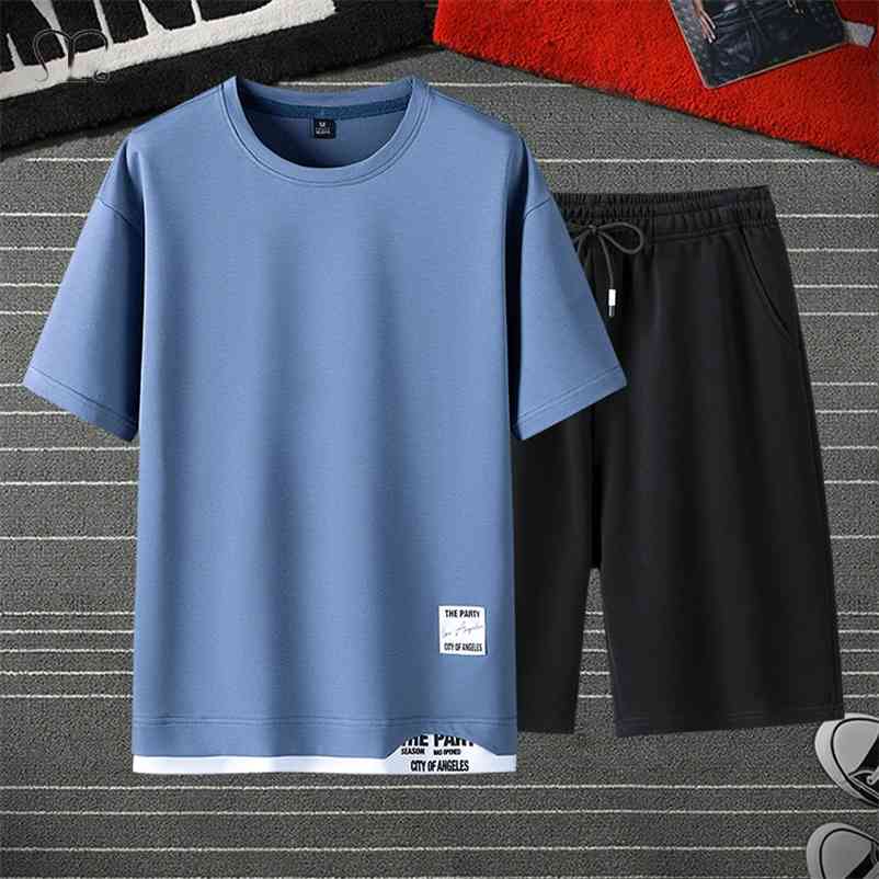 Men's Sets 2 Piece T Shirt Sweatpants Track Suit Shorts Jogger Sets Casual Tracksuit Men Sportswear Set Brand Clothing Oversize 210722, Hh0817 blue
Men's Sets 2 Piece T Shirt Sweatpants Track Suit Shorts Jogger Sets Casual Tracksuit Men Sportswear Set Brand Clothing Oversize 210722, Hh0817 blue