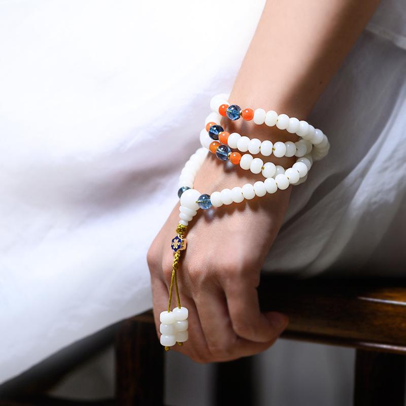 Beaded, Strands Natural White Jade Bodhi Root Bracelet 108 Beads Necklace Jewelry For Men And Women Couples
Beaded, Strands Natural White Jade Bodhi Root Bracelet 108 Beads Necklace Jewelry For Men And Women Couples
