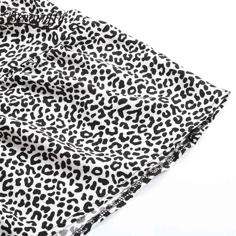 Tassel Tie Neck Casual Print Midi Dresses Spring Women Fashion High Waist Long Sleeve A-Line Dress Lady 210510