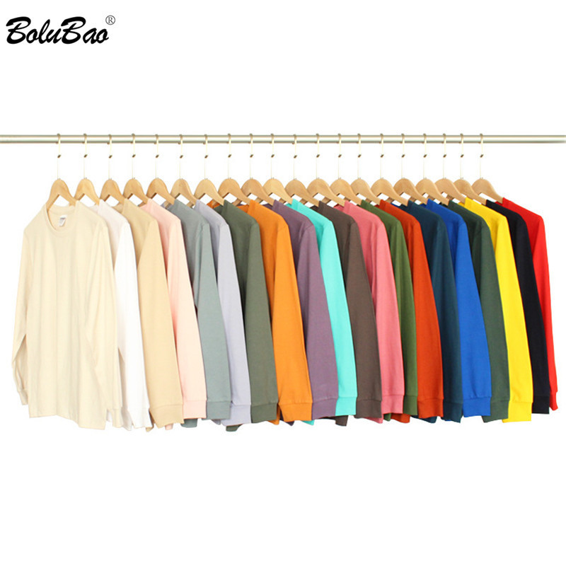 BOLUBAO Fashion Brand Men Long Sleeve T-Shirt Men O-Neck Solid Color Tee Shirt Casual Wild Cotton T Shirts Male 210518, Baise
BOLUBAO Fashion Brand Men Long Sleeve T-Shirt Men O-Neck Solid Color Tee Shirt Casual Wild Cotton T Shirts Male 210518, Baise