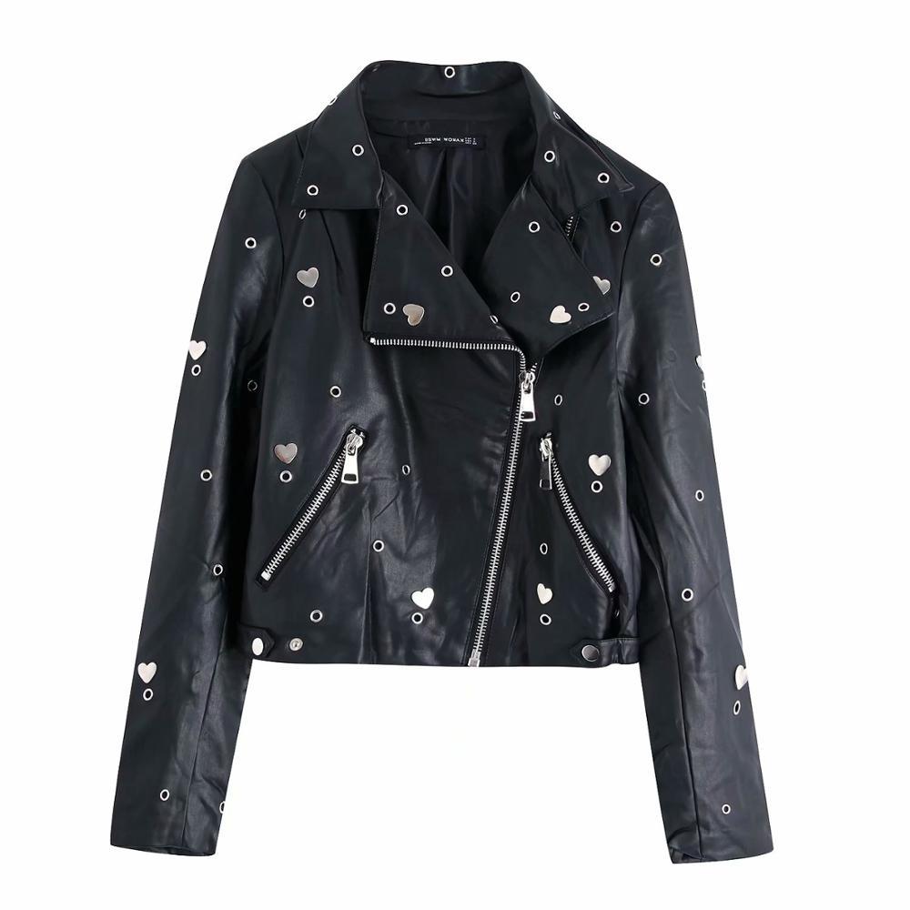 Stylish Chic Sequined Embroidery Pu Leather Jacket Fashion Heart Ring Design Motorcycle Women Jacket Casual Cool Outerwear 210520, Beige
Stylish Chic Sequined Embroidery Pu Leather Jacket Fashion Heart Ring Design Motorcycle Women Jacket Casual Cool Outerwear 210520, Beige