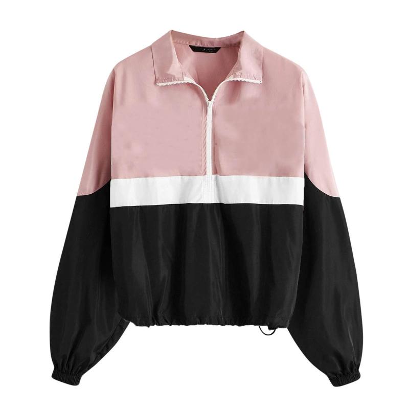 Women's Jackets Women Autumn Casual Hooded Zipper Harajuku Sweatshirt Windproof Ultra-light Rainproof Windbreaker Splicing Coat Tops Sudader, Black;brown
Women's Jackets Women Autumn Casual Hooded Zipper Harajuku Sweatshirt Windproof Ultra-light Rainproof Windbreaker Splicing Coat Tops Sudader, Black;brown