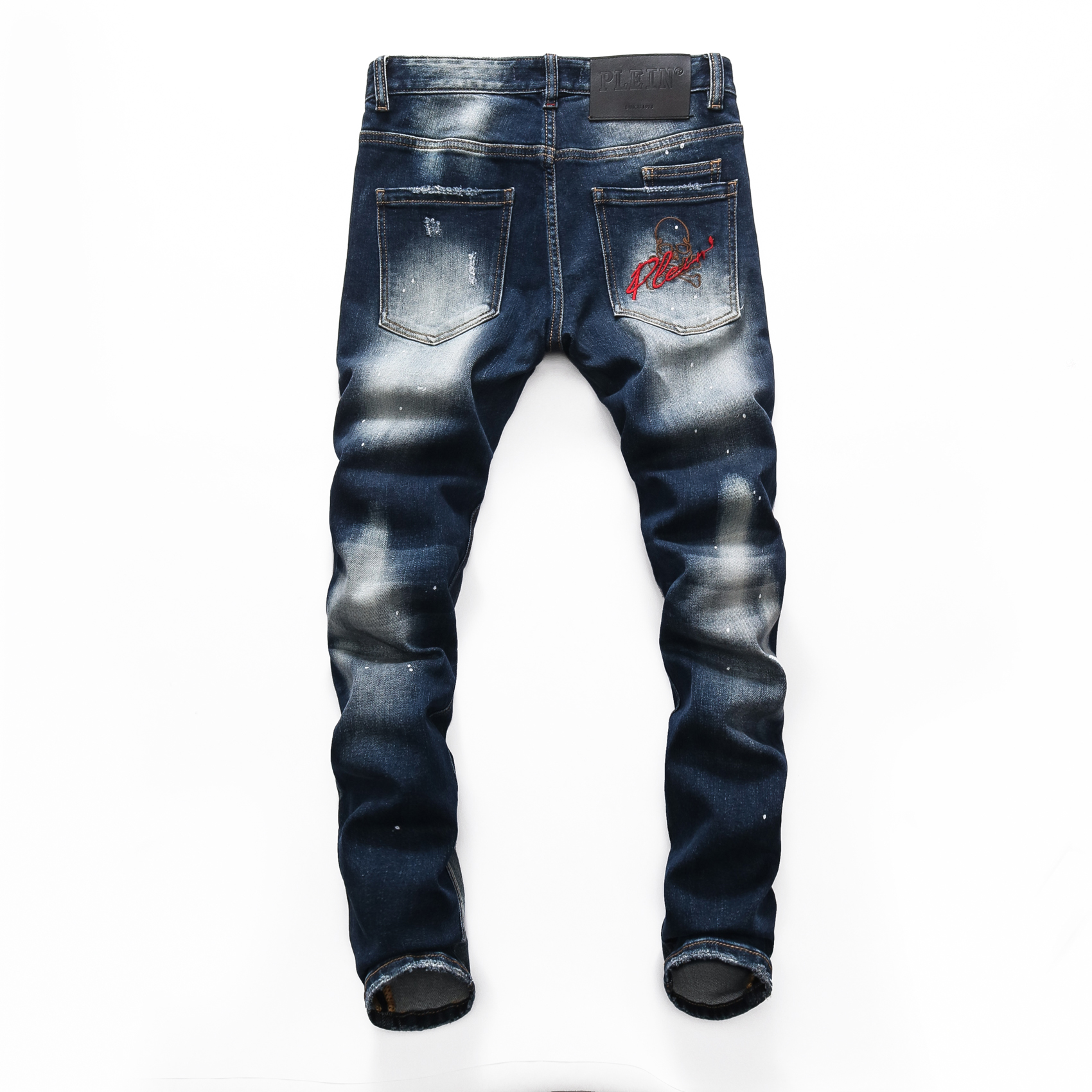 PINK PARADISE PLEIN Classic Fashion Man Jeans Rock Moto Mens Casual Design Ripped Jeans Distressed Skinny Denim Biker PLEIN Jeans 157491, Blue
PINK PARADISE PLEIN Classic Fashion Man Jeans Rock Moto Mens Casual Design Ripped Jeans Distressed Skinny Denim Biker PLEIN Jeans 157491, Blue