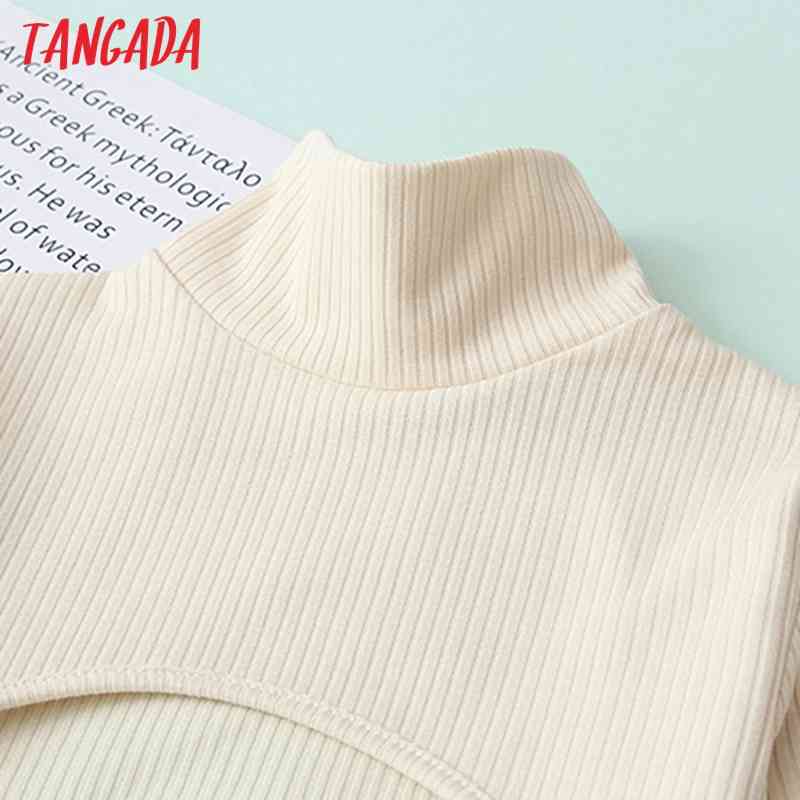 women solid strethy crop T long sleeve tees ladies casual tee shirt street wear top QJ127 210416