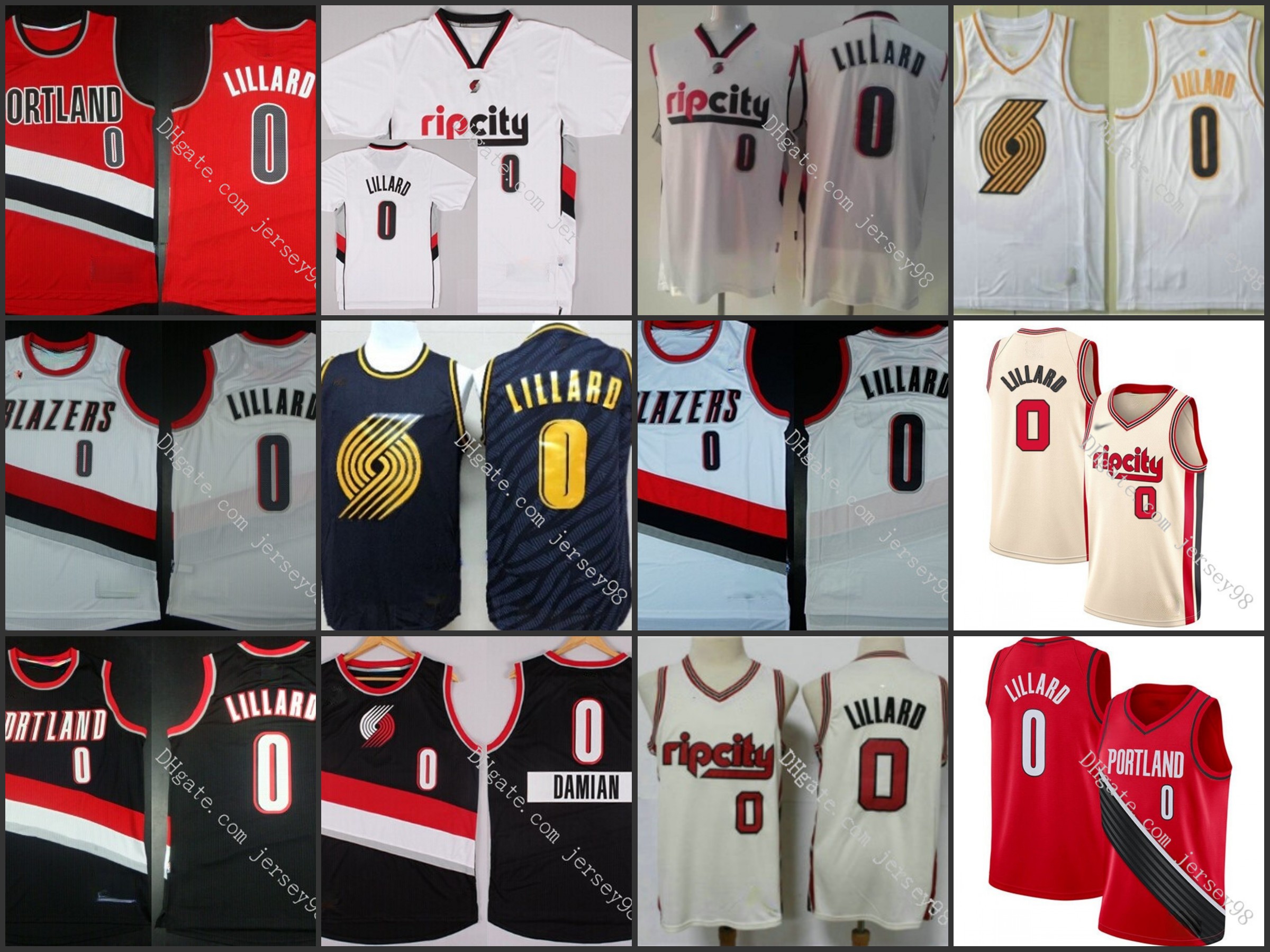 Portland Trail Blazers MEN #0 Damian Lillard Basketball Jersey, Black
Portland Trail Blazers MEN #0 Damian Lillard Basketball Jersey, Black
