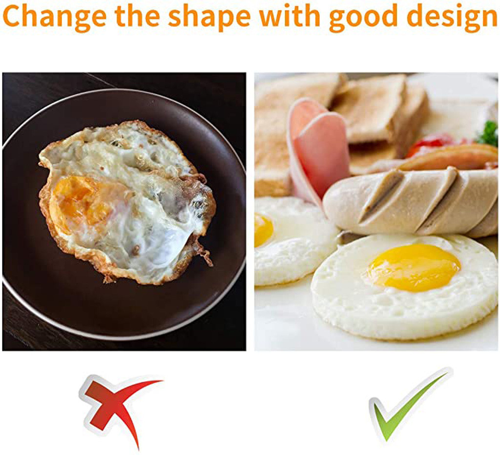 4/5 Stainless steel adhesive roll handling round rings shaping pancakes ring molds round egg pancake mould