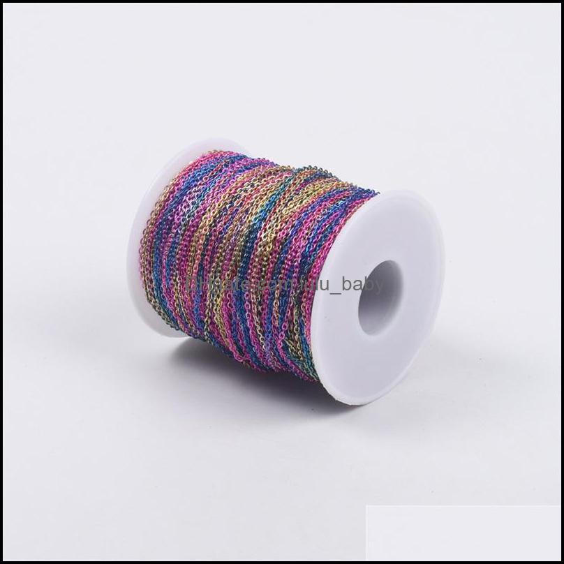 Chains Necklaces & Pendants Jewelry 2 Meter 2.5Mm Rainbow Necklace Bracelet Diy Extended Extension Chain Mticolor Extender Tail For Making S
Chains Necklaces & Pendants Jewelry 2 Meter 2.5Mm Rainbow Necklace Bracelet Diy Extended Extension Chain Mticolor Extender Tail For Making S