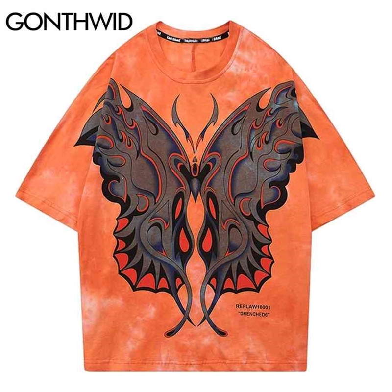 Hip Hop Tshirts Streetwear Punk Pock Gothic Tie Dye Tees Shirts Mens Harajuku Fashion Short Sleeve Tops 210602, Orange
Hip Hop Tshirts Streetwear Punk Pock Gothic Tie Dye Tees Shirts Mens Harajuku Fashion Short Sleeve Tops 210602, Orange