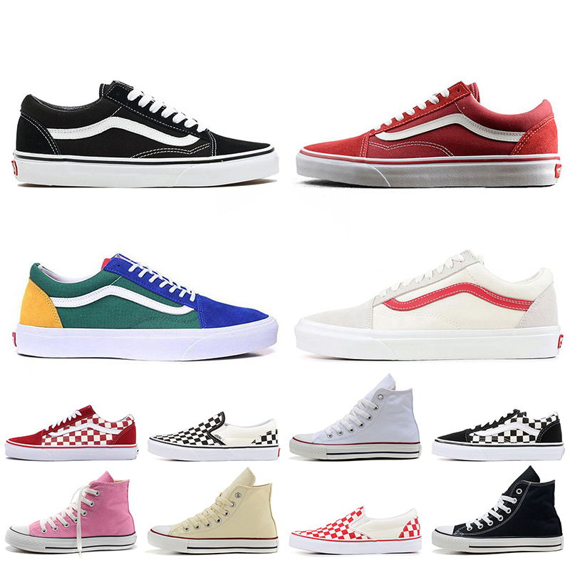 Women Mens Skateboard Trainers Van Canvas Shoes Classsic Slip-on Old Skool OFF THE WALL SK8-HI Fear of god Yacht Club White Black Outdoor Sports Sneakers, C49 36-45
Women Mens Skateboard Trainers Van Canvas Shoes Classsic Slip-on Old Skool OFF THE WALL SK8-HI Fear of god Yacht Club White Black Outdoor Sports Sneakers, C49 36-45