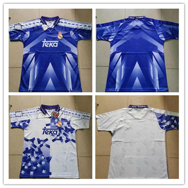 96/97 Retro Edition Real Madrid Soccer Jerseys 1996 1997 #7 Raul #9 Zamorano #6 Redondo Football Shirt Man Maillots de foot uniform, Black;yellow
96/97 Retro Edition Real Madrid Soccer Jerseys 1996 1997 #7 Raul #9 Zamorano #6 Redondo Football Shirt Man Maillots de foot uniform, Black;yellow
