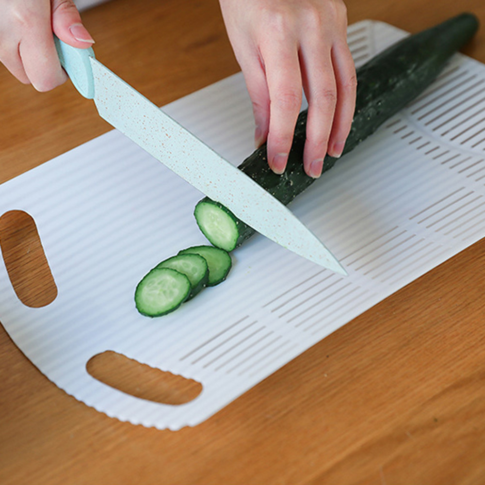 Foldable Cutting Boards Rinse Strainer Veggies Fruit Cutting Board Plastic Multifunctional Chopping Board Mat Kitchen Tool