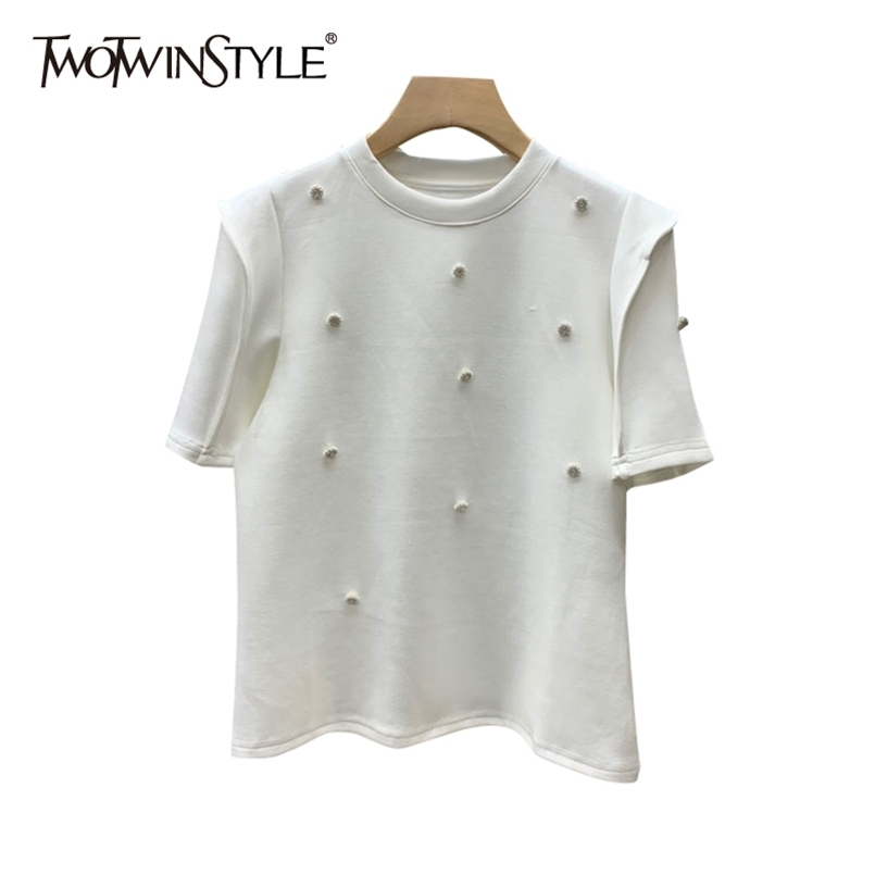 Patchwork Diamond T Shirt For Women O Neck Short Sleeve Casual Joker Tops Female Fashion Clothing Summer 210524, White
Patchwork Diamond T Shirt For Women O Neck Short Sleeve Casual Joker Tops Female Fashion Clothing Summer 210524, White