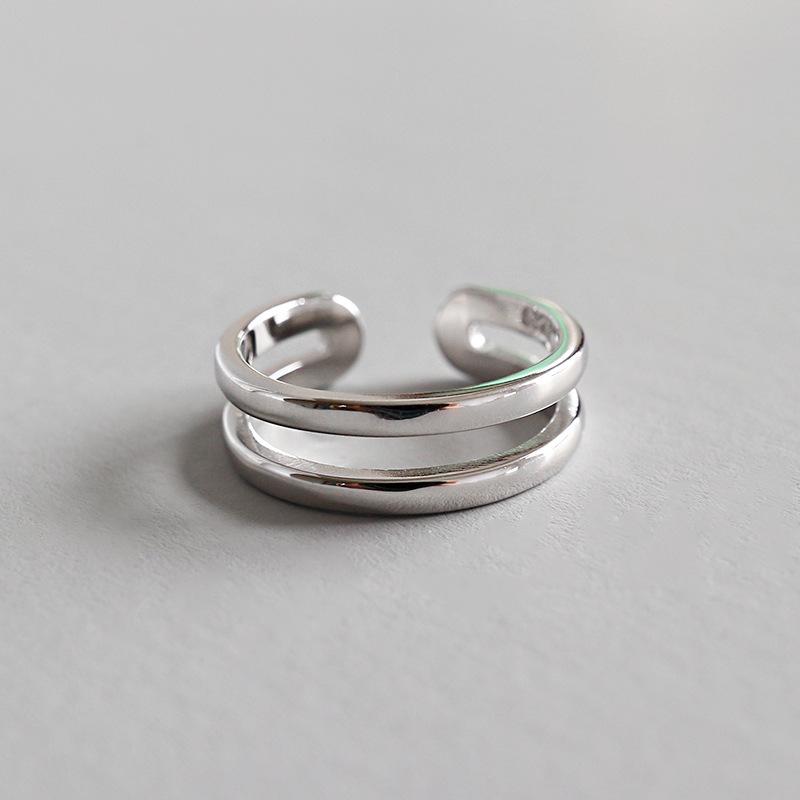 Cluster Rings Trendy Real 925 Sterling Silver Double Layer Joint For Women Fine Jewelry, Chic Toe Ring Woman Accessories
Cluster Rings Trendy Real 925 Sterling Silver Double Layer Joint For Women Fine Jewelry, Chic Toe Ring Woman Accessories
