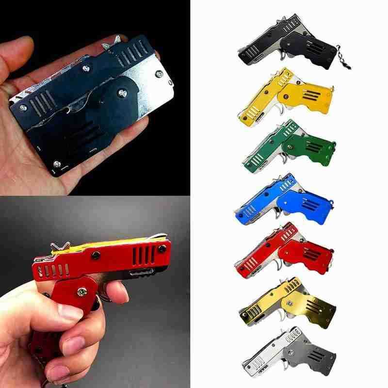 Fashion Collapsible Rubber Band Toy Full Metal Mini Key Ring Rubber Band Toy Gun Children And Boys Wholesale Gifts
Fashion Collapsible Rubber Band Toy Full Metal Mini Key Ring Rubber Band Toy Gun Children And Boys Wholesale Gifts