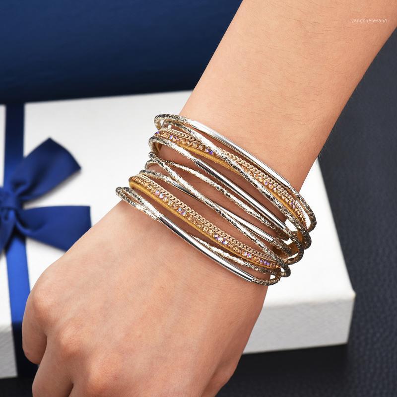 Fashion 6 Color Multilayer Leather Magnetic Buckle Bracelet For Women Wristband Vintage Handmade Bangle
Fashion 6 Color Multilayer Leather Magnetic Buckle Bracelet For Women Wristband Vintage Handmade Bangle