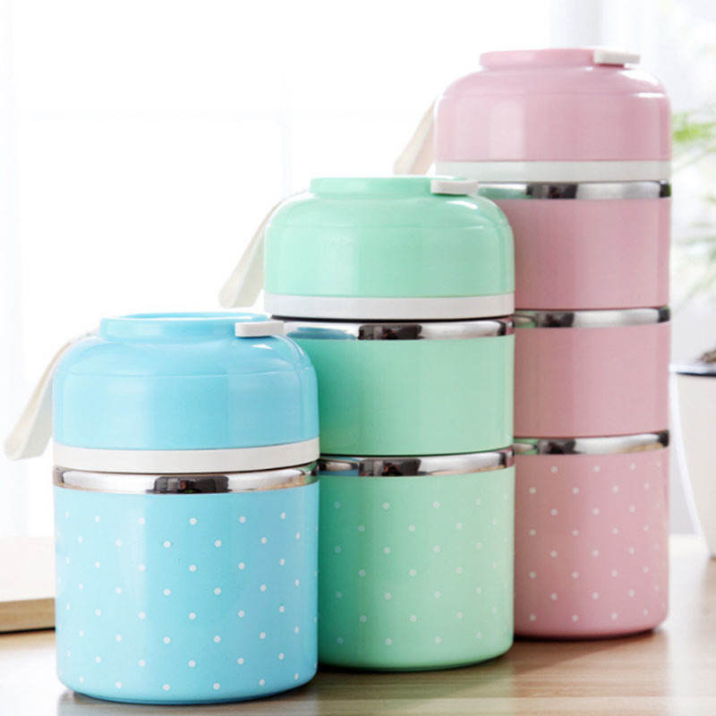 Multilayer Leak-Proof Picnic Accessories Stainless Steel Japanese Thermal Lunch Box Bento Box Student Tools Portable