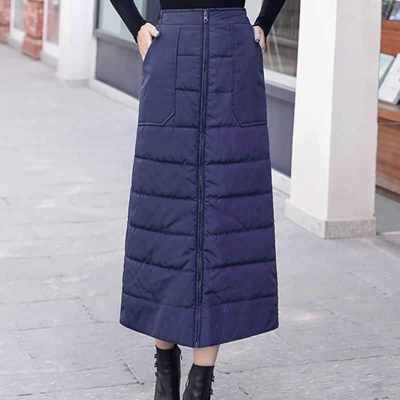 plus size 5XL Women Winter Skirts A-LINE Front Zipper High Waist Warm Down Cotton Snow Skirt Long SKIRT 210601, Black
plus size 5XL Women Winter Skirts A-LINE Front Zipper High Waist Warm Down Cotton Snow Skirt Long SKIRT 210601, Black