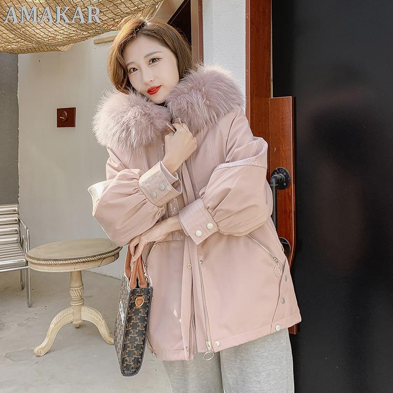 Women's Fur & Faux Waterproof Parka Winter Jacket Women Real Liner Coat Big Natural Raccoon Hood Thick Warm Long Parkas Streetwear, Black
Women's Fur & Faux Waterproof Parka Winter Jacket Women Real Liner Coat Big Natural Raccoon Hood Thick Warm Long Parkas Streetwear, Black