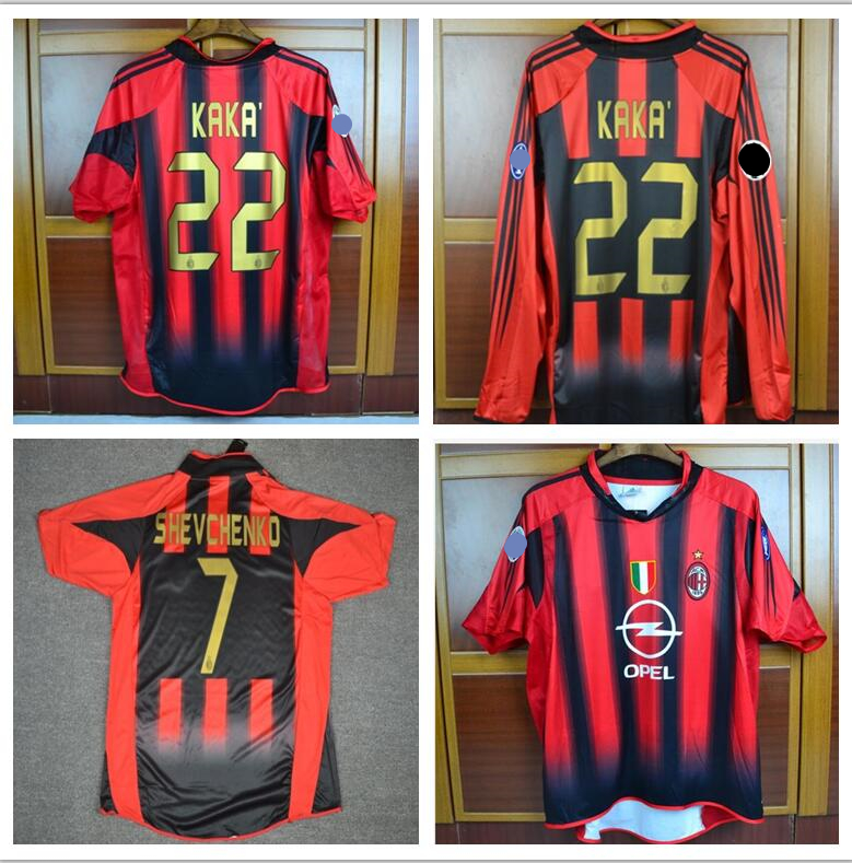 Retro soccer Jerseys 01 02 03 04 05 Milan Kaka Shirts Shevchenko Nesta Maldini Pirlo Inzaghi Van Basten 2002 2003 2004 2005 2006 football Je, Black
Retro soccer Jerseys 01 02 03 04 05 Milan Kaka Shirts Shevchenko Nesta Maldini Pirlo Inzaghi Van Basten 2002 2003 2004 2005 2006 football Je, Black