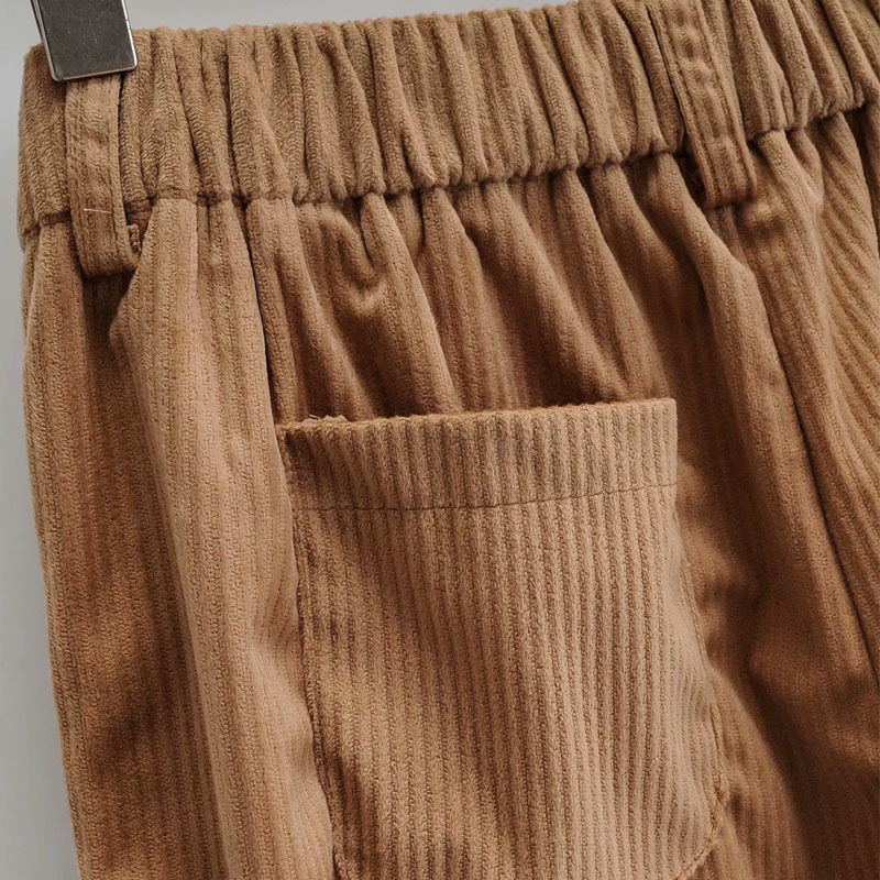 Loose High Waist Retro Corduroy Chic Female Pants Korean Fashion Casual Wide-legged Women's Pants 210507