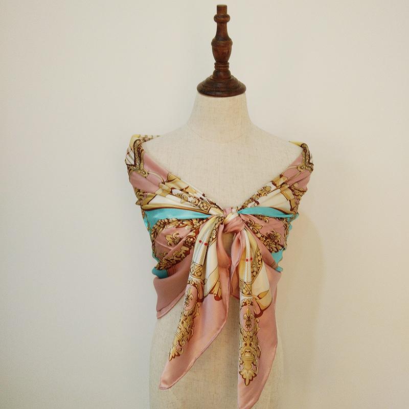 Scarves 2021 Fashion 100% Silk Pink Women Scarf Large Square Geometric 110*110cm
Scarves 2021 Fashion 100% Silk Pink Women Scarf Large Square Geometric 110*110cm