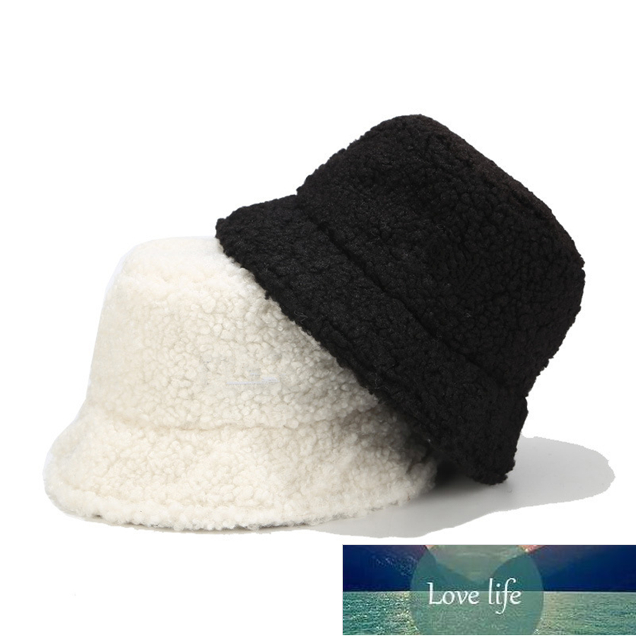 Brand New Faux Fur Winter Panama Hats Women Outdoor Sunscreen Bucket Hat Female Fashion Letter Embroidery Basin Cap Sun Caps Factory price expert design Quality, As pic