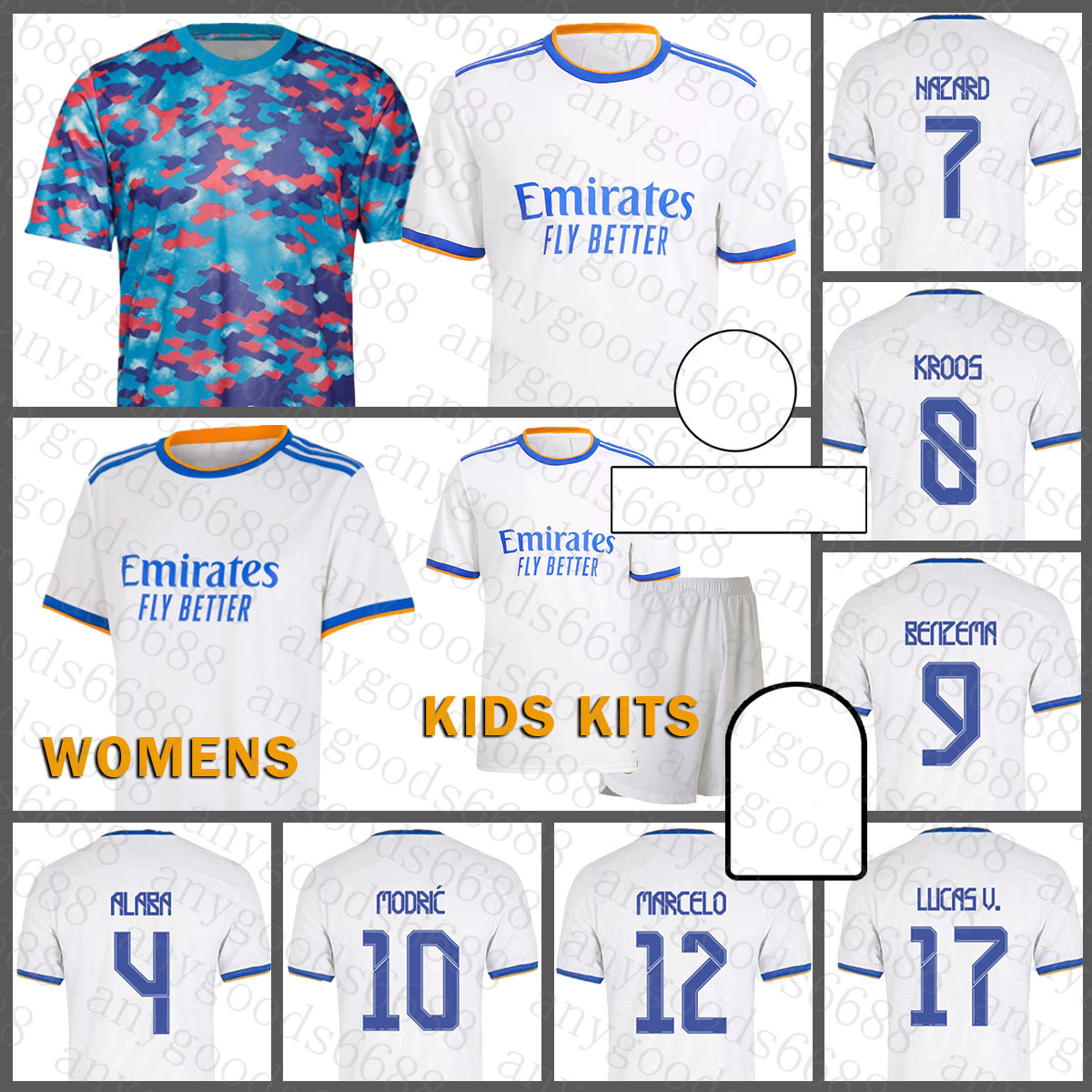 Soccer Jersey Real Madrid Mens HAZARD #7 Kids Kits BENZEMA #9 Women KROOS #8 Uniforms MODRIC #10 ASENSIO #11 MARCELO #12 Isco #22 VINI JR. #, Black;yellow
Soccer Jersey Real Madrid Mens HAZARD #7 Kids Kits BENZEMA #9 Women KROOS #8 Uniforms MODRIC #10 ASENSIO #11 MARCELO #12 Isco #22 VINI JR. #, Black;yellow