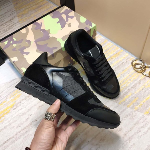 Women Men Camouflage Sneaker Dress shoes Classical Rivet Studded Flats Mesh Suede Leather Casual Trainers with box
Women Men Camouflage Sneaker Dress shoes Classical Rivet Studded Flats Mesh Suede Leather Casual Trainers with box