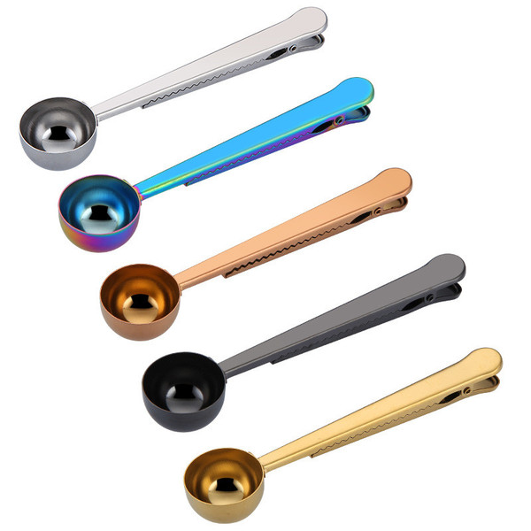 Food Bag Sealing Clip Measuring Spoons Multifunction Stainless Steel Spoon Powdered Milk Home Kitchen Dining Tools good blue
Food Bag Sealing Clip Measuring Spoons Multifunction Stainless Steel Spoon Powdered Milk Home Kitchen Dining Tools good blue