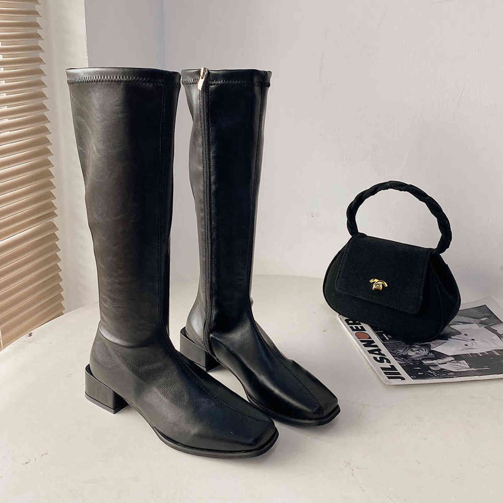 Women Punk Increasing Long Woman Plush Booties Mujer 2021 Zip Chelsea Chunky Platform Pu Leather Knee High Boots H1115, Khaki
Women Punk Increasing Long Woman Plush Booties Mujer 2021 Zip Chelsea Chunky Platform Pu Leather Knee High Boots H1115, Khaki
