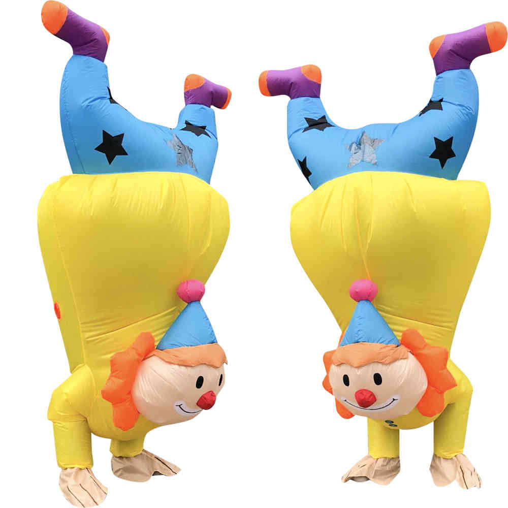 Blow Up Handstand Clown Inflatable Costume Funny Halloween Mascot Costumes for Adult Christmas Suit Party Game, Black;red
Blow Up Handstand Clown Inflatable Costume Funny Halloween Mascot Costumes for Adult Christmas Suit Party Game, Black;red