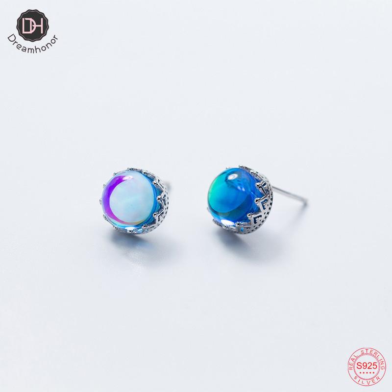 Stud Dreamhonor Luxury 925 Sterling Silver Blue Gradient Round Crown Earrings For Women Fashion Jewelry, Golden;silver
Stud Dreamhonor Luxury 925 Sterling Silver Blue Gradient Round Crown Earrings For Women Fashion Jewelry, Golden;silver