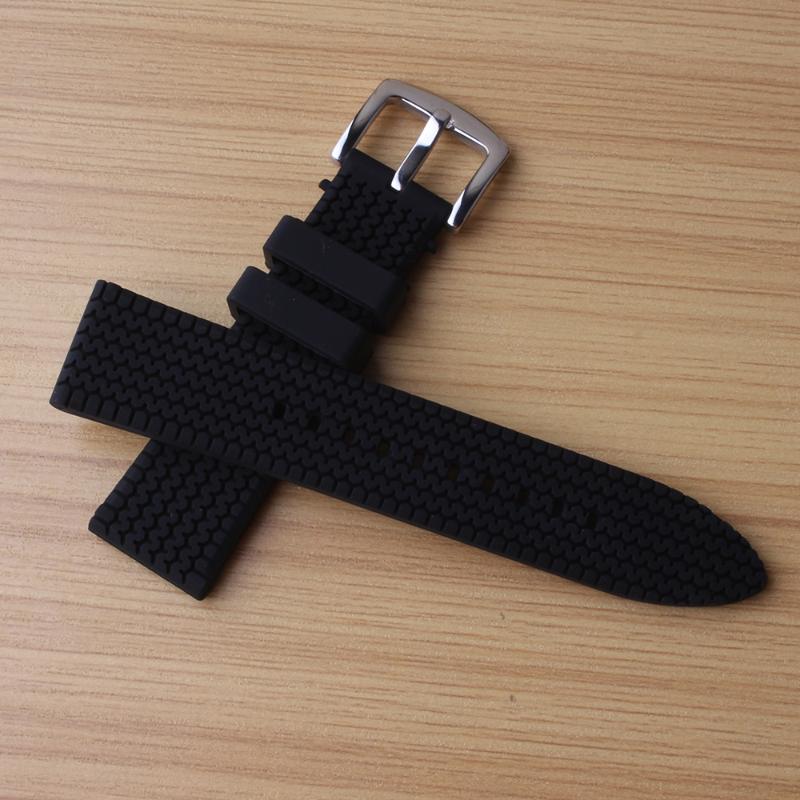 Watch Bands Watchband Strap Bracelet 22mm Black Silicone Rubber Thicker Watches Men Accessories For Mechanical Hours Waterproof Sport Brand
Watch Bands Watchband Strap Bracelet 22mm Black Silicone Rubber Thicker Watches Men Accessories For Mechanical Hours Waterproof Sport Brand