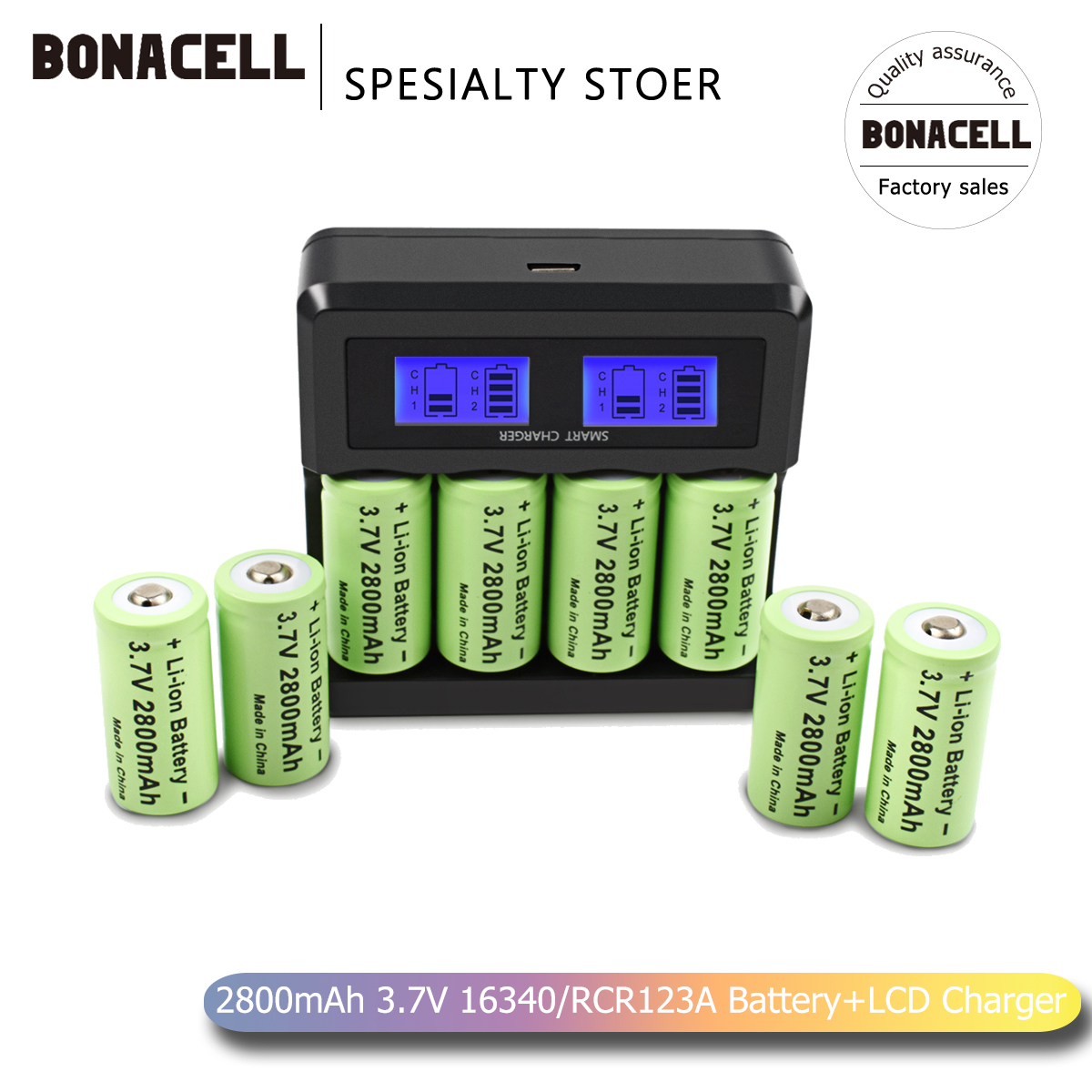 2800mAh Rechargeable 3.7V Li-ion 16340 Batteries CR123A Battery+LCD Charger for Arlo Security Camera For 16340 CR123A Battery
2800mAh Rechargeable 3.7V Li-ion 16340 Batteries CR123A Battery+LCD Charger for Arlo Security Camera For 16340 CR123A Battery