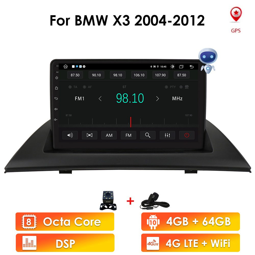 4G 64G AI Voice 2 Din Android 10 CarPlay Car Radio Multimedia Player For BMW X3 E83 2004-2012 Auto GPS 2din autoradio Stereo RDS
4G 64G AI Voice 2 Din Android 10 CarPlay Car Radio Multimedia Player For BMW X3 E83 2004-2012 Auto GPS 2din autoradio Stereo RDS