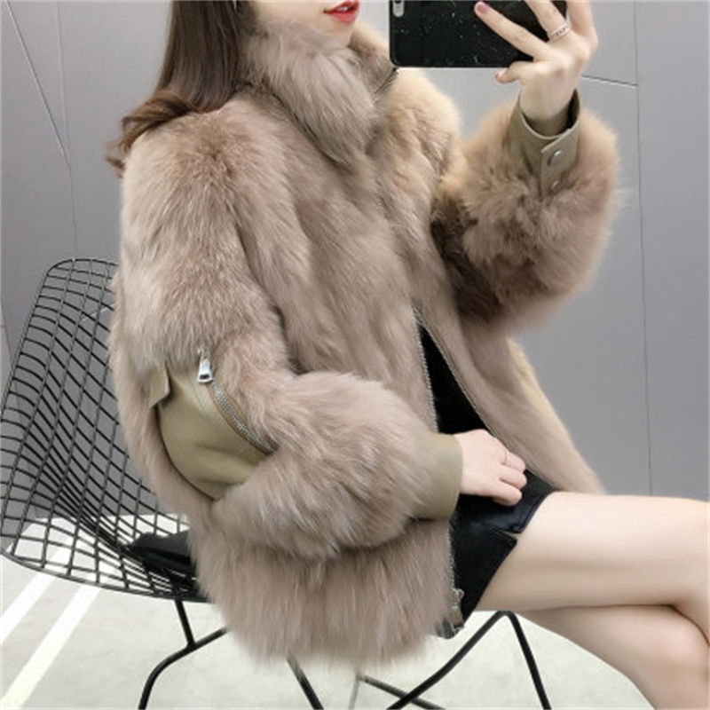 autumn and winter coat female fur leather Korean collar is thin Zipper Regular Turn-down Collar 210603, Camel
autumn and winter coat female fur leather Korean collar is thin Zipper Regular Turn-down Collar 210603, Camel