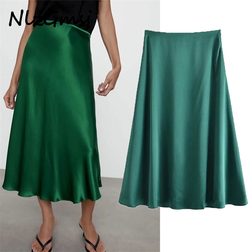 Women's Skirts Summer Satin High Waist Midi Female Elegant Office Loose Long Skirt Women Clothing 04 210628, As picture
Women's Skirts Summer Satin High Waist Midi Female Elegant Office Loose Long Skirt Women Clothing 04 210628, As picture