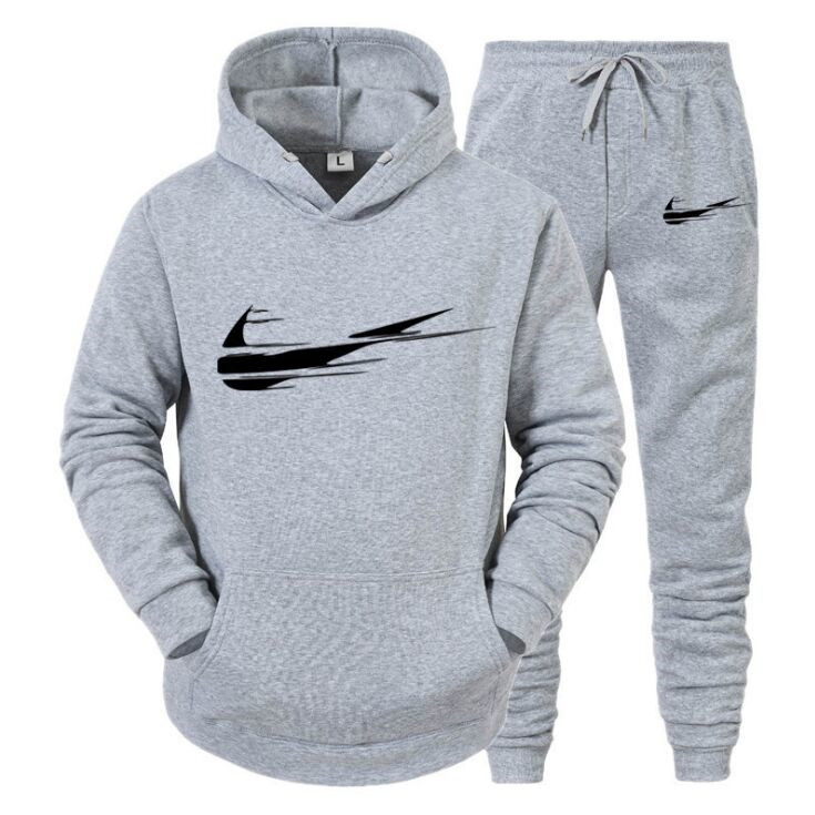 Men Solid Color Casual Tracksuit Sets Autumn 2021 Men's Hoodies + Pants Two-Piece Trendy Sportswear Set Male High Quality S-XXXL, Gray
Men Solid Color Casual Tracksuit Sets Autumn 2021 Men's Hoodies + Pants Two-Piece Trendy Sportswear Set Male High Quality S-XXXL, Gray