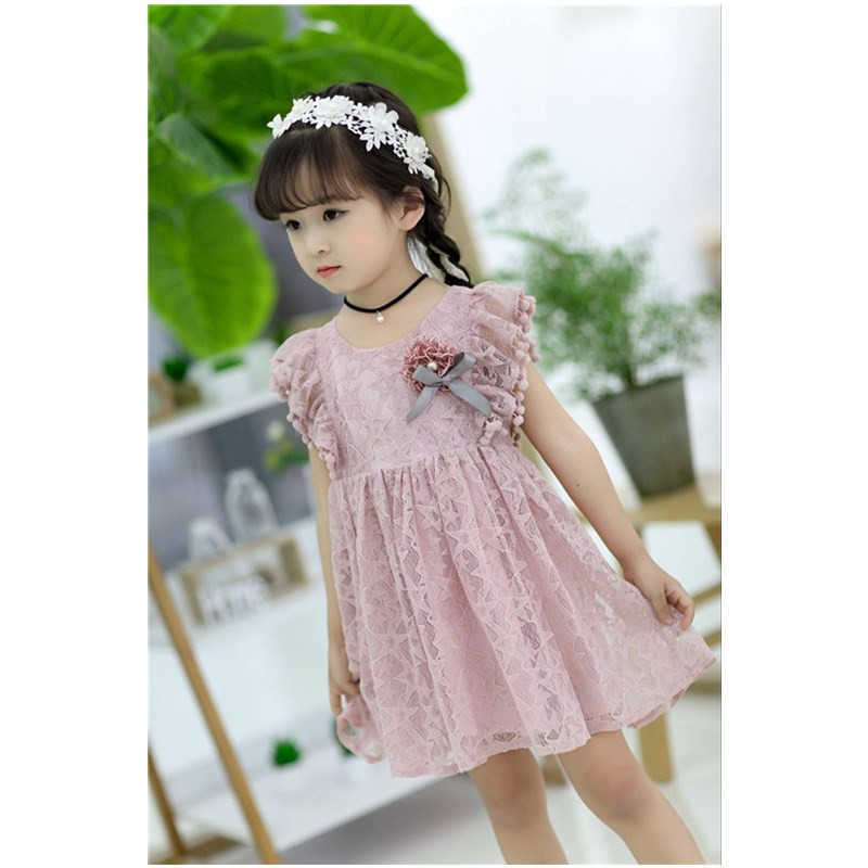 Summer girls dress cute flower chiffon lace princess baby clothing kid children 210615, Pink
Summer girls dress cute flower chiffon lace princess baby clothing kid children 210615, Pink