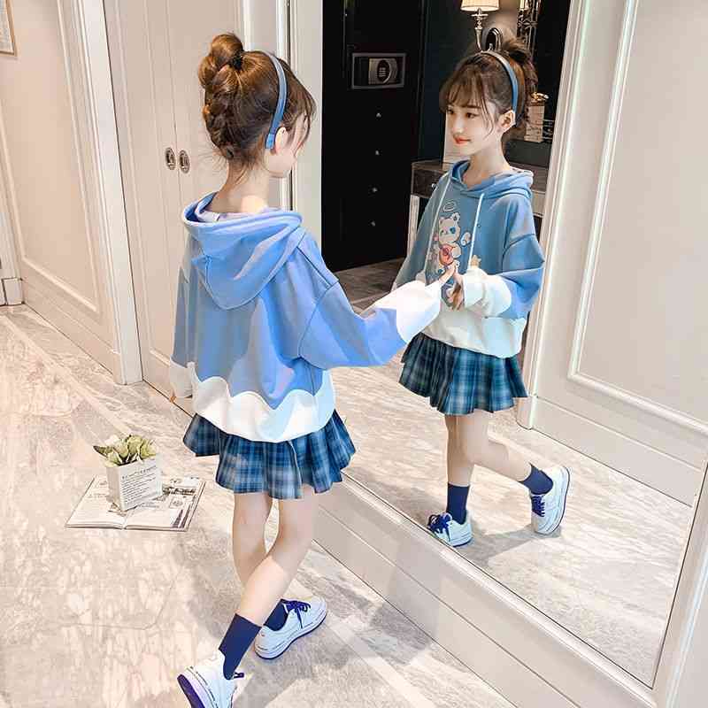 Girls' sweater suit 2021 spring new net red foreign style pleated skirt JK uniform children's two-piece set
Girls' sweater suit 2021 spring new net red foreign style pleated skirt JK uniform children's two-piece set