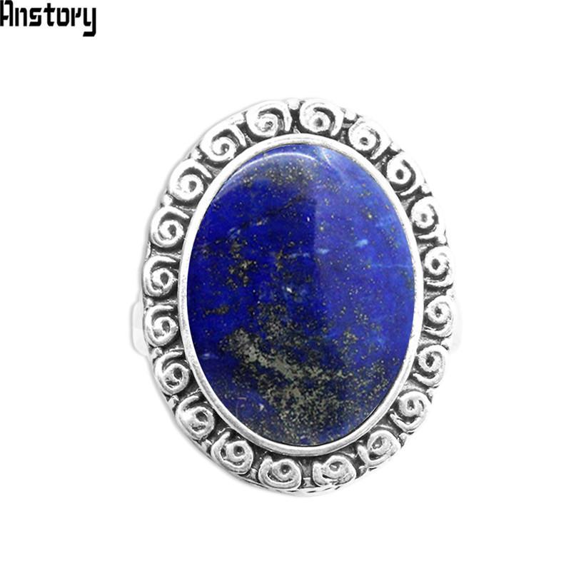 Cluster Rings Oval Lapis Lazuli Vintage Natural Stone Antique Silver Plated Party For Women Wedding Gift
Cluster Rings Oval Lapis Lazuli Vintage Natural Stone Antique Silver Plated Party For Women Wedding Gift