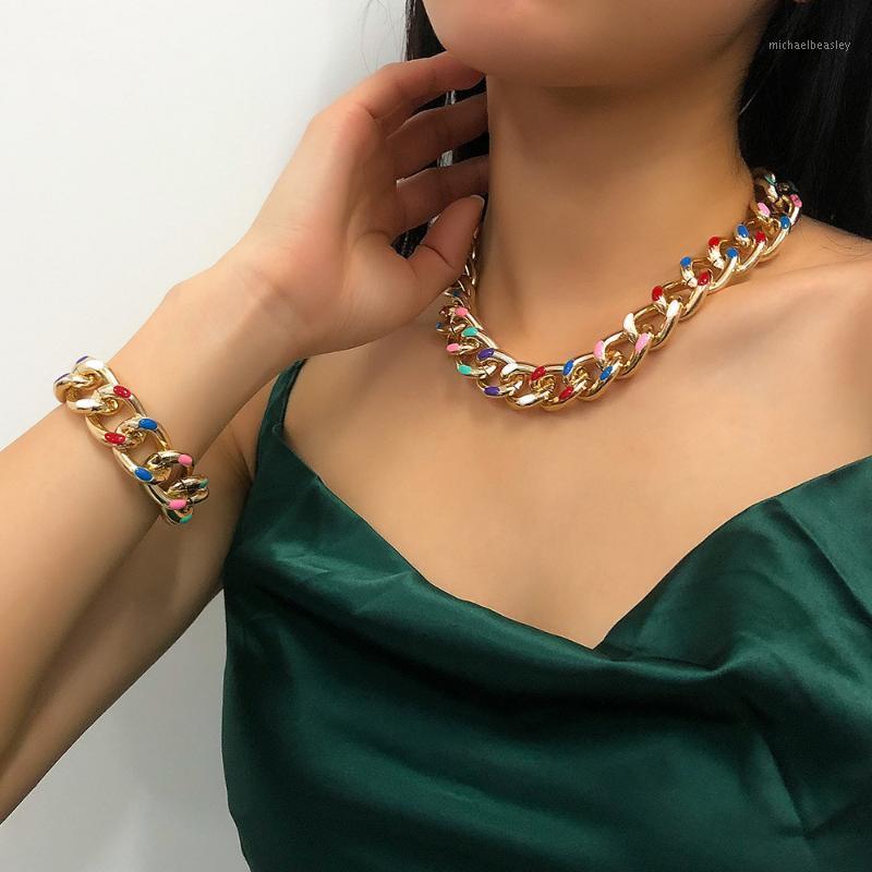 Chains Designer Original Thickened Aluminum Clavicle Chain Dripping Oil Necklace Personality Cuban Bracelet Factory Direct Sales
Chains Designer Original Thickened Aluminum Clavicle Chain Dripping Oil Necklace Personality Cuban Bracelet Factory Direct Sales