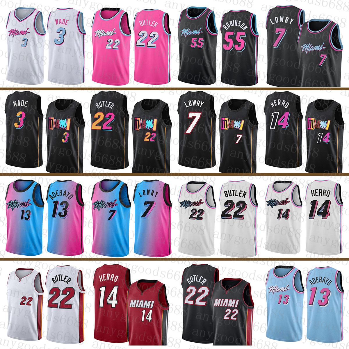 Miamis Heats Mens Basketball Jersey Jimmy 22 Butler Dwayne Dwyane 3 Wade Tyler 14 Herro -2XL Kyle 7 Lowry Bam 13 Adebayo Duncan 55 Robinson Black
Miamis Heats Mens Basketball Jersey Jimmy 22 Butler Dwayne Dwyane 3 Wade Tyler 14 Herro -2XL Kyle 7 Lowry Bam 13 Adebayo Duncan 55 Robinson Black