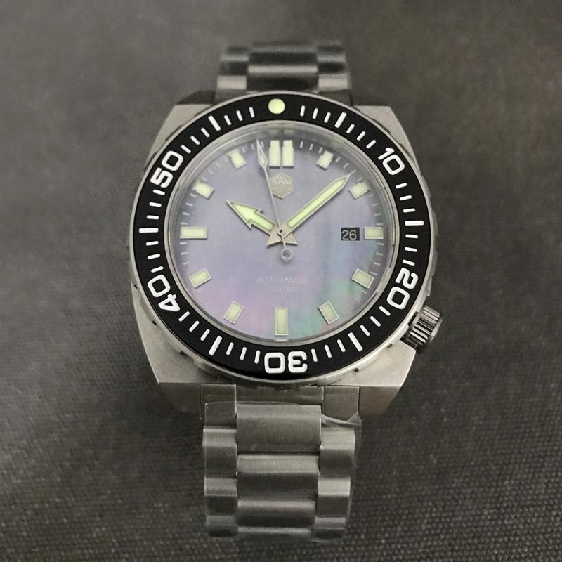 Wristwatches San Martin SH068 Cool Big Stainless Steel Diver Men Watches Sapphire Glass 500M WaterProof Automatic Mechanical Wrist Watch, V 4
Wristwatches San Martin SH068 Cool Big Stainless Steel Diver Men Watches Sapphire Glass 500M WaterProof Automatic Mechanical Wrist Watch, V 4